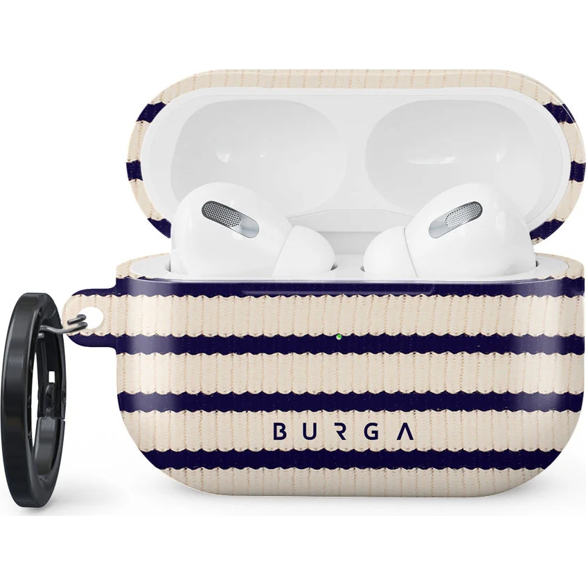Ekskluzywne etui Burga Player do AirPods Pro 2, wzór w paski