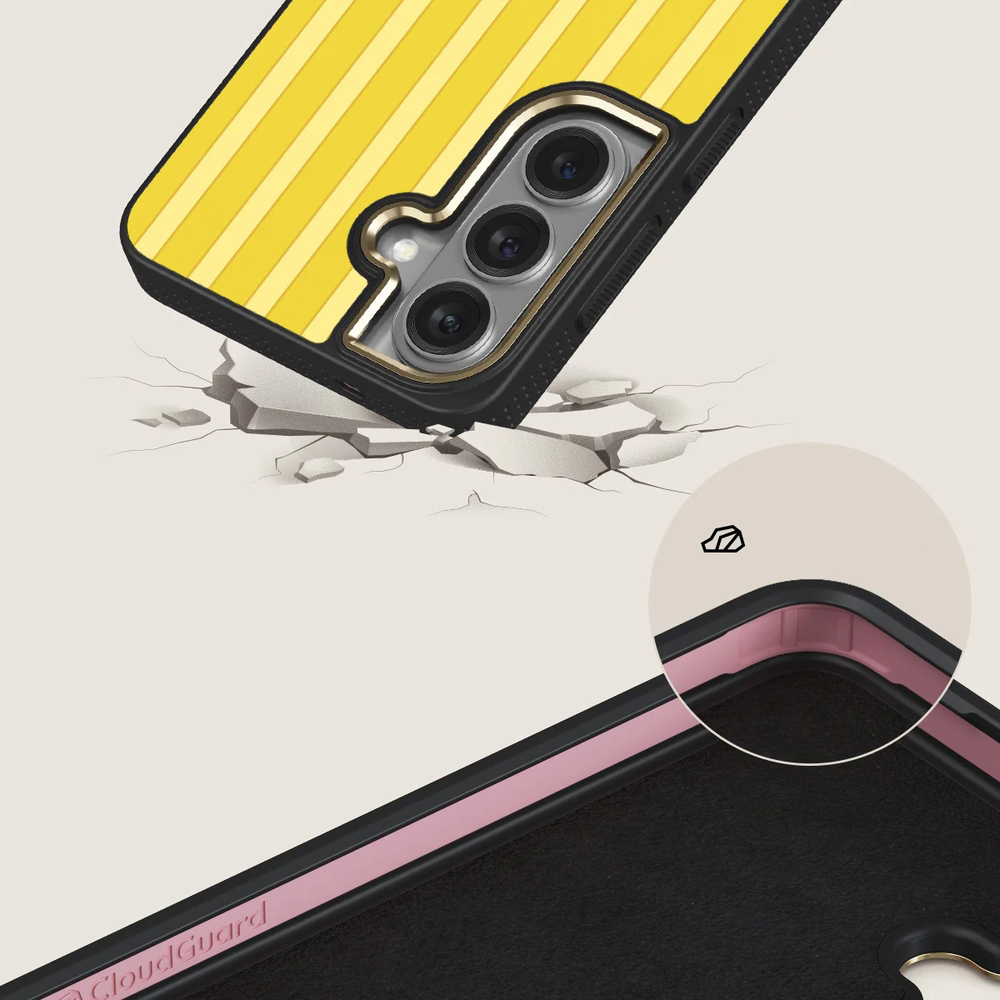 Burga Elite Dark MagSafe, etui z podniesionymi rantami i wygodnym chwytem, dopasowane, Sunbreak Gold
