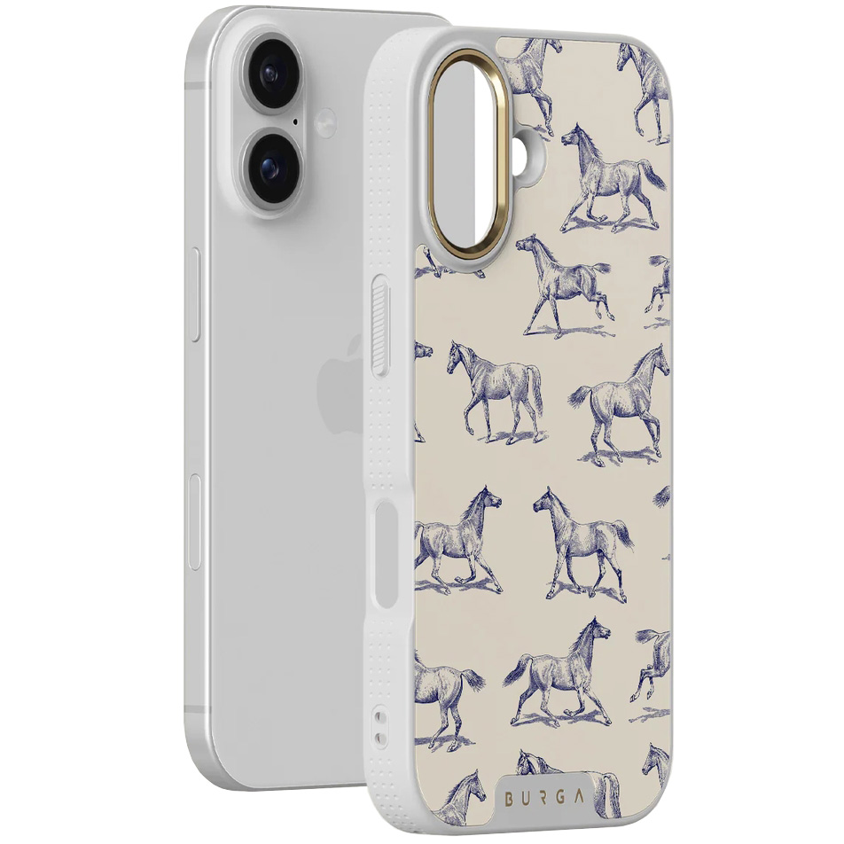 Burga Elite Light MagSafe, case odporny na zarysowania z trwałym nadrukiem, ochronny, Derby Race Gold