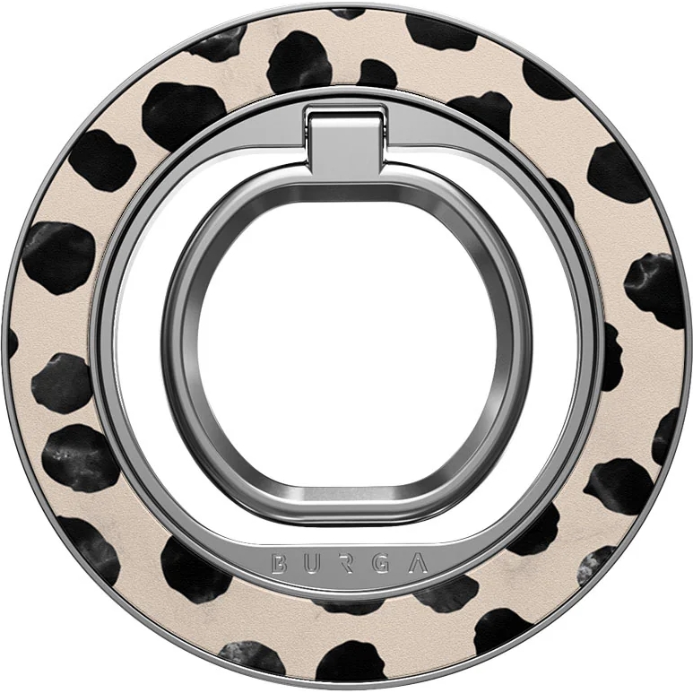 Uchwyt magnetyczny na palec do MagSafe Burga Magnetic Ring Holder, beżowo-czarne