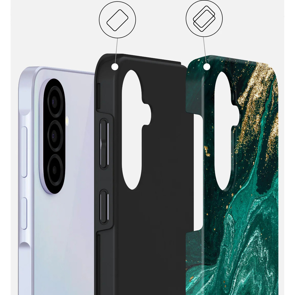 Ekskluzywne etui Burga Tough Magetic do Galaxy A37 5G, Emerald Pool