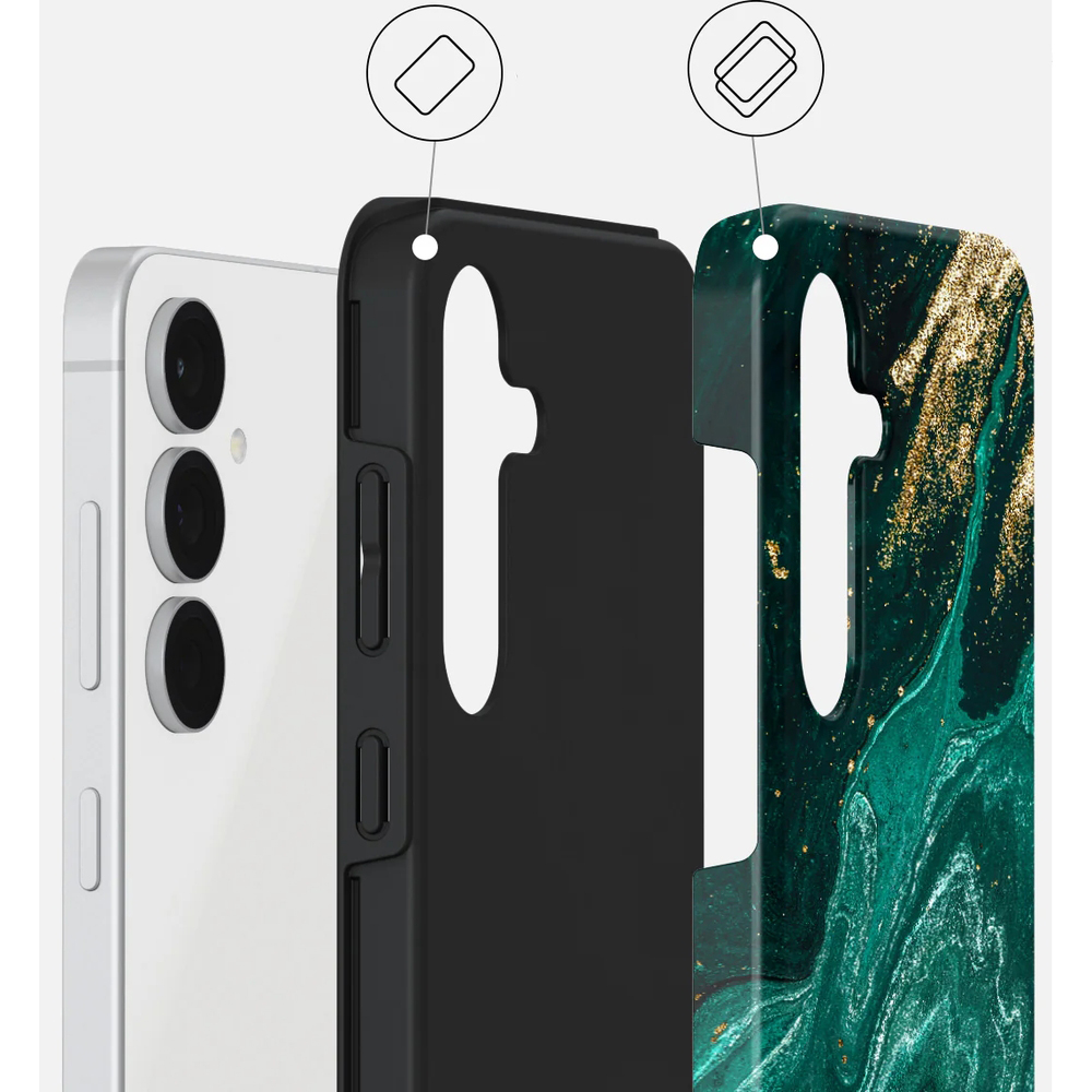 Ekskluzywne etui Burga Tough Magetic do Galaxy S25 FE, Emerald Pool