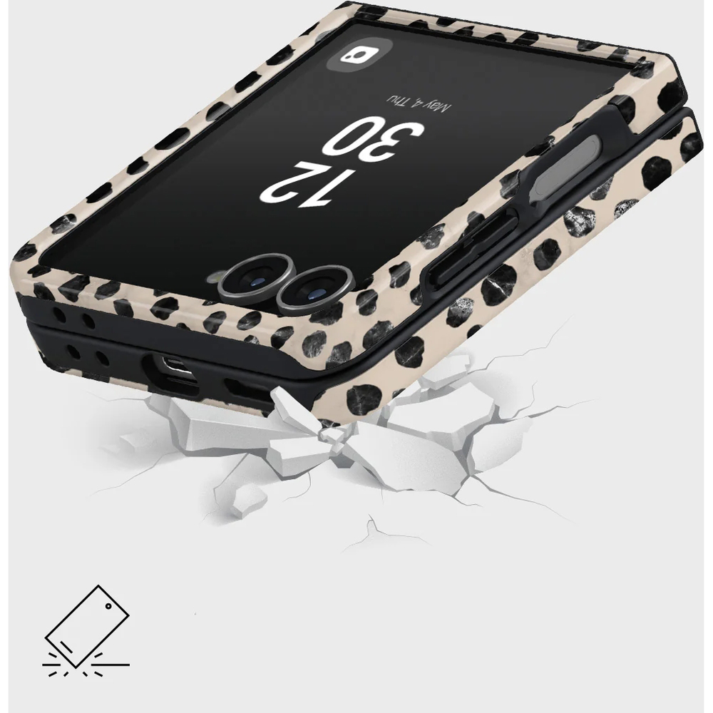 Ekskluzywne etui Burga Tough do Galaxy Z Flip7, Almond Latte