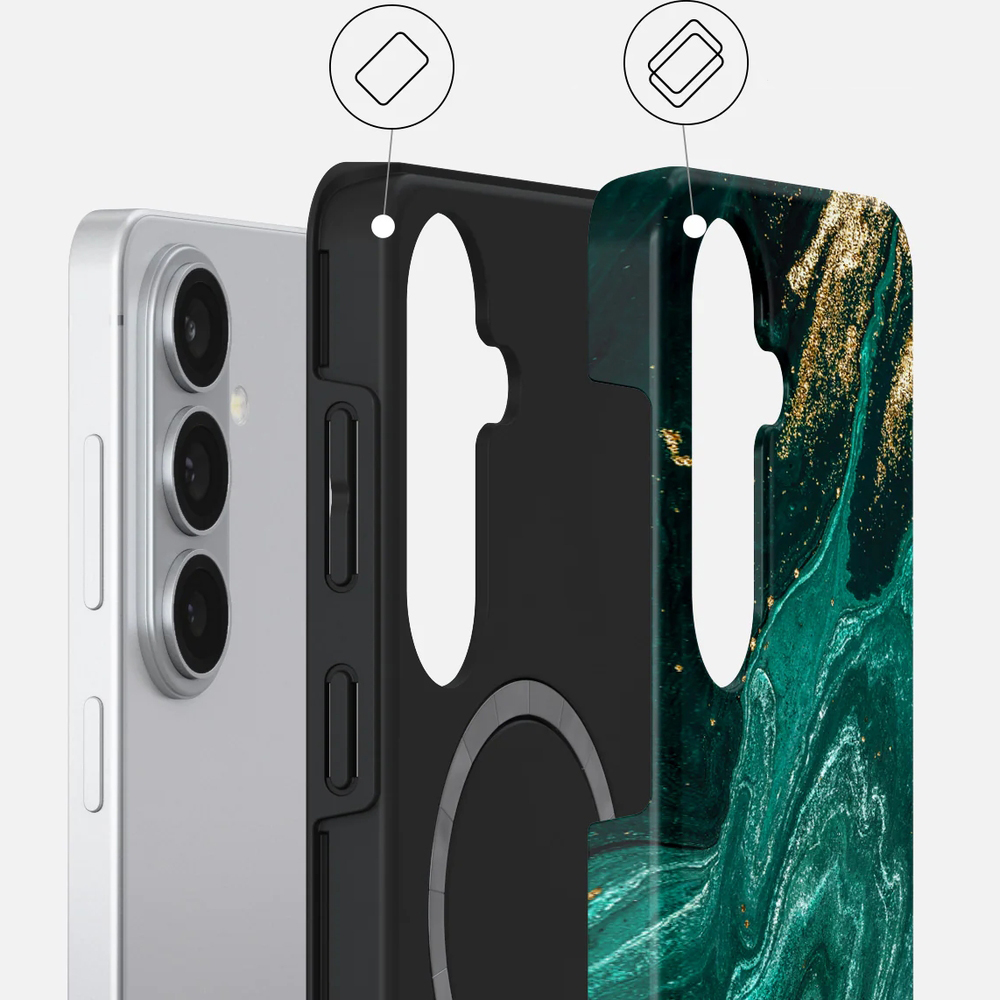 Ekskluzywne etui Burga Tough Magnetic do Galaxy S26 Plus, Emerald Pool