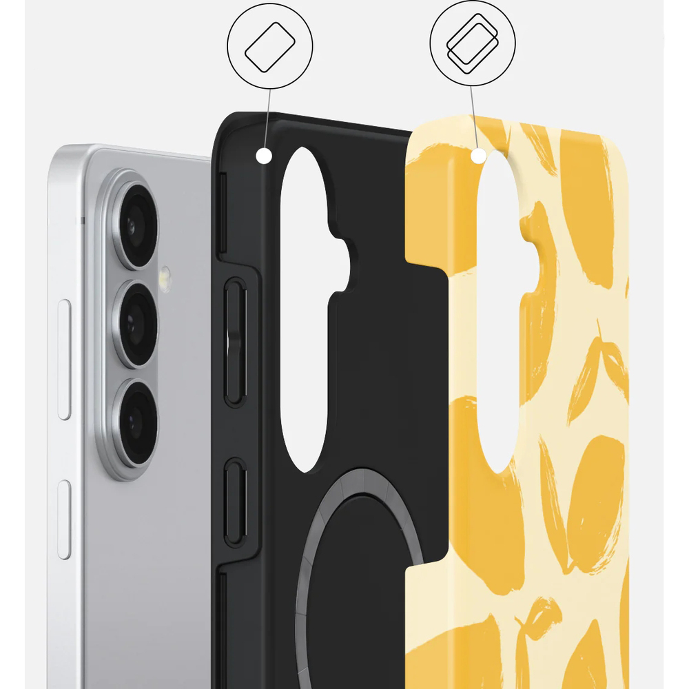 Ekskluzywne etui Burga Tough Magnetic do Galaxy S26, Lemon Tart