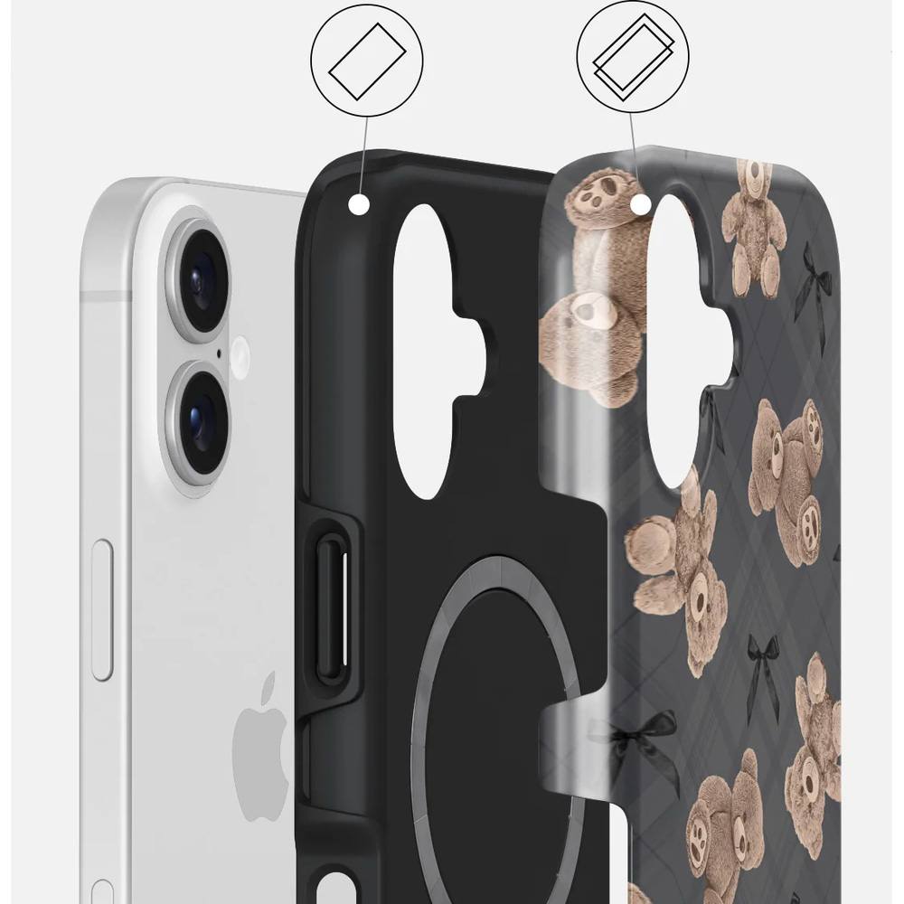 Ekskluzywne etui Burga Tough Magnetic do iPhone 17, BFF