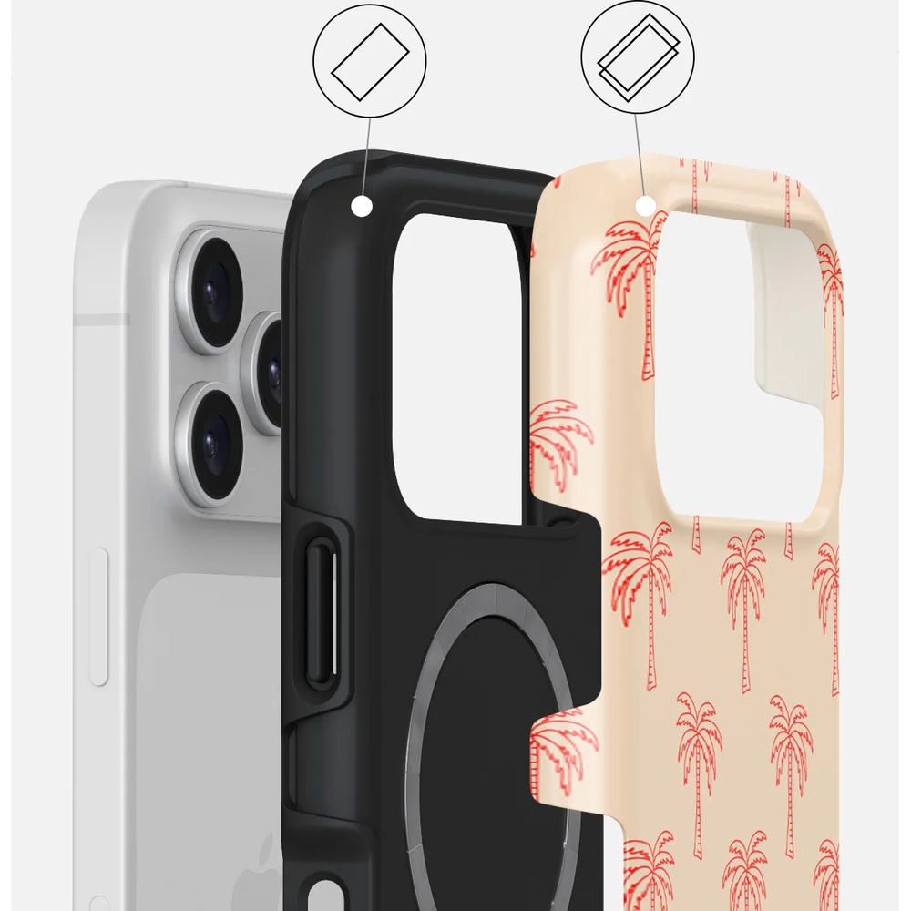 Ekskluzywne etui Burga Tough Magnetic do iPhone 17 Pro, Happy Hour