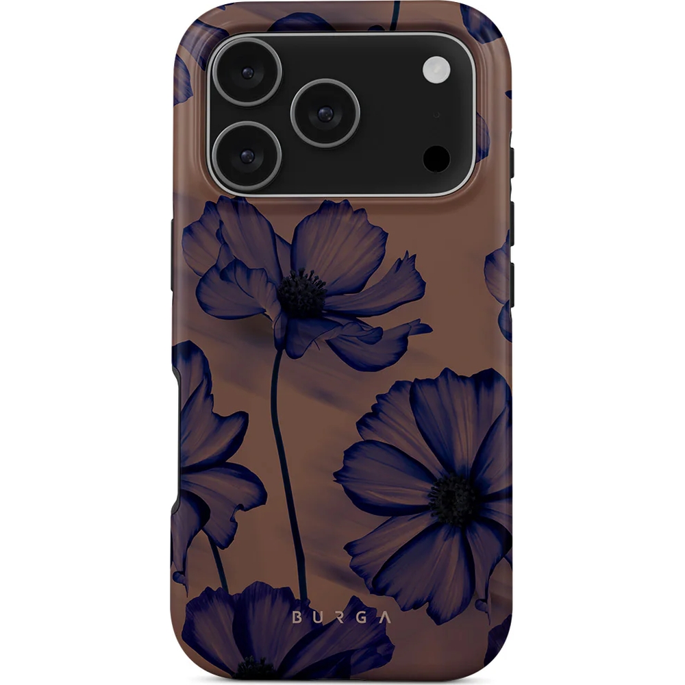 Ekskluzywne etui Burga Velvet Night Tough Magnetic do iPhone 17 Pro, brązowo-granatowe