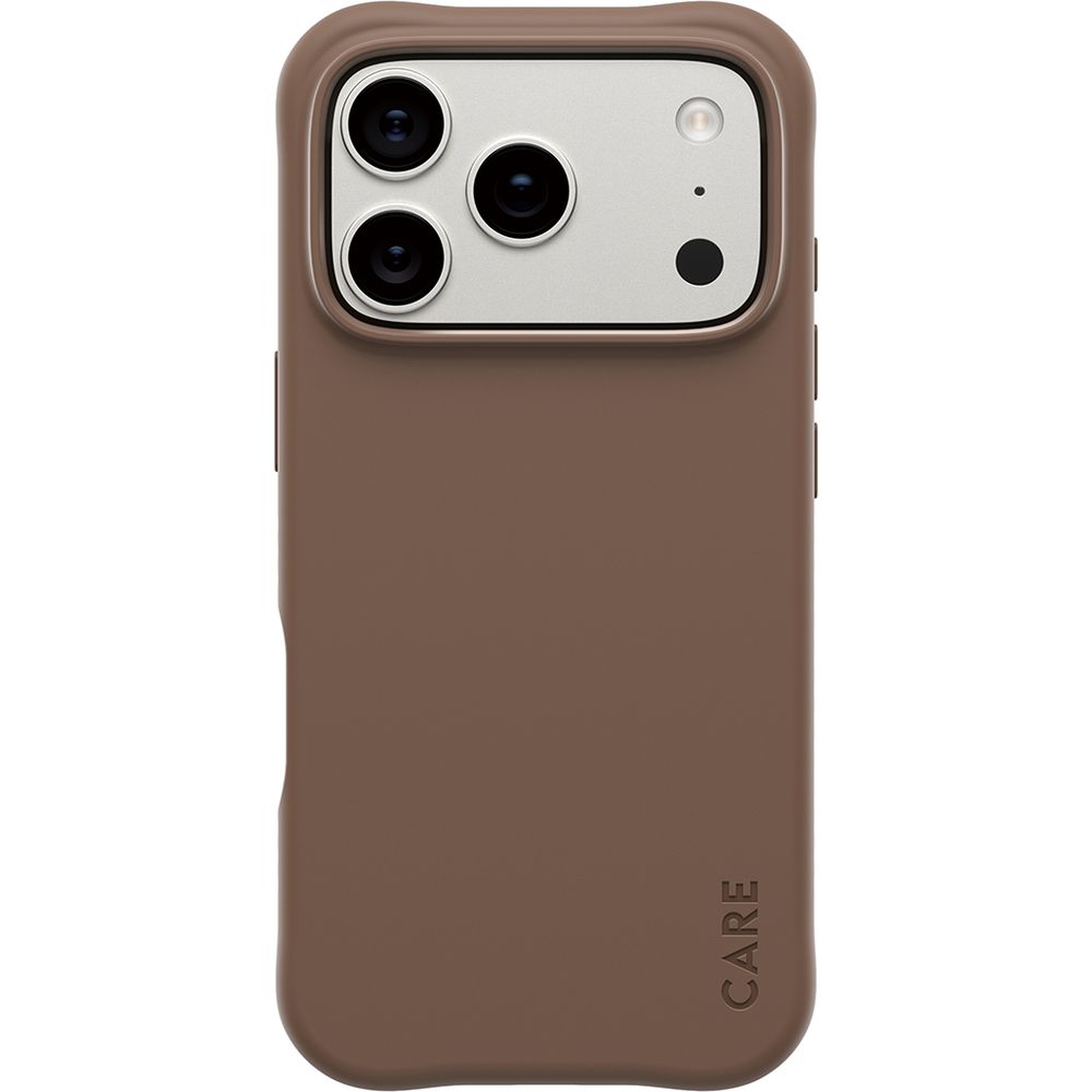 Etui CARE by PanzerGlass Fashionable Case Samba do MagSafe do iPhone 17 Pro, brązowe