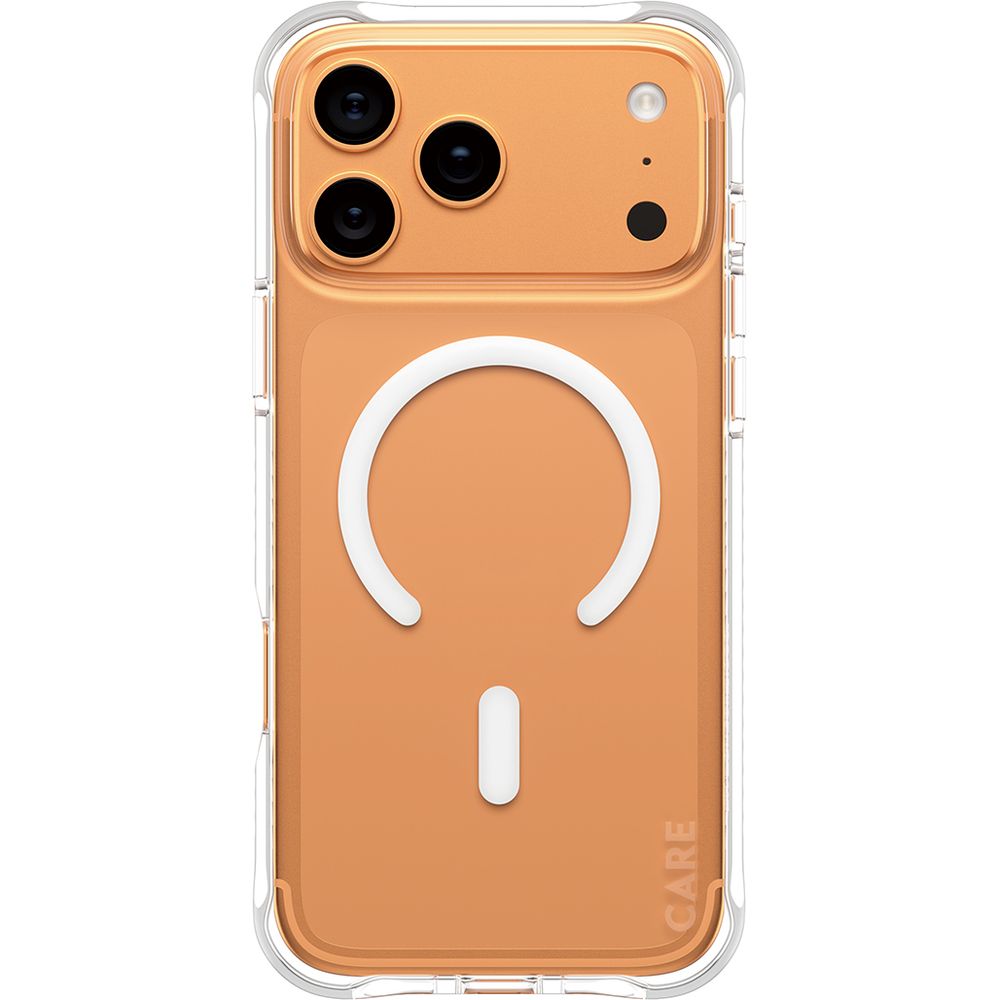 Etui CARE by PanzerGlass Fashionable Case Samba do MagSafe do iPhone 17 Pro Max, przezroczysto-białe