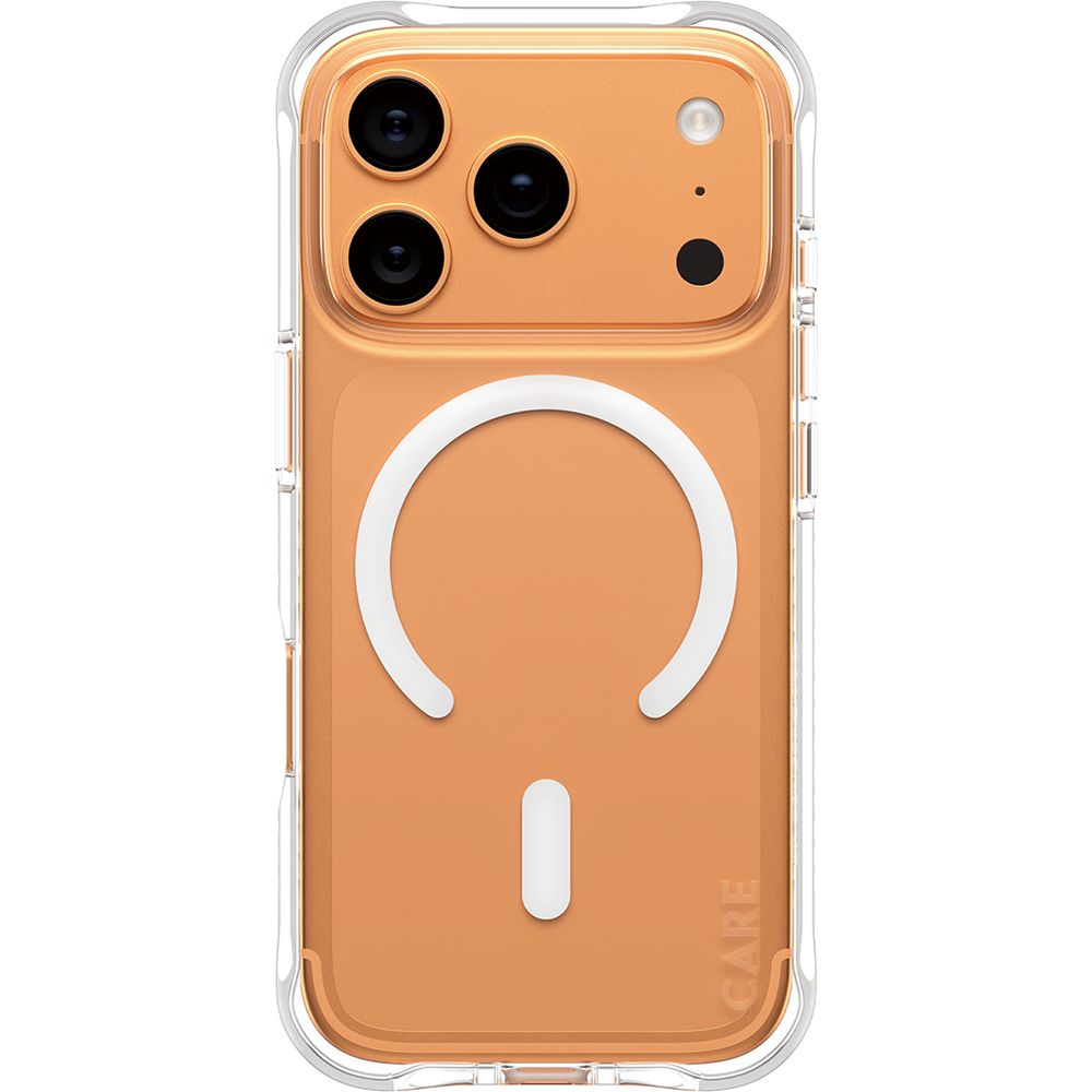 Etui CARE by PanzerGlass Fashionable Case Samba do MagSafe do iPhone 17 Pro, przezroczysto-białe