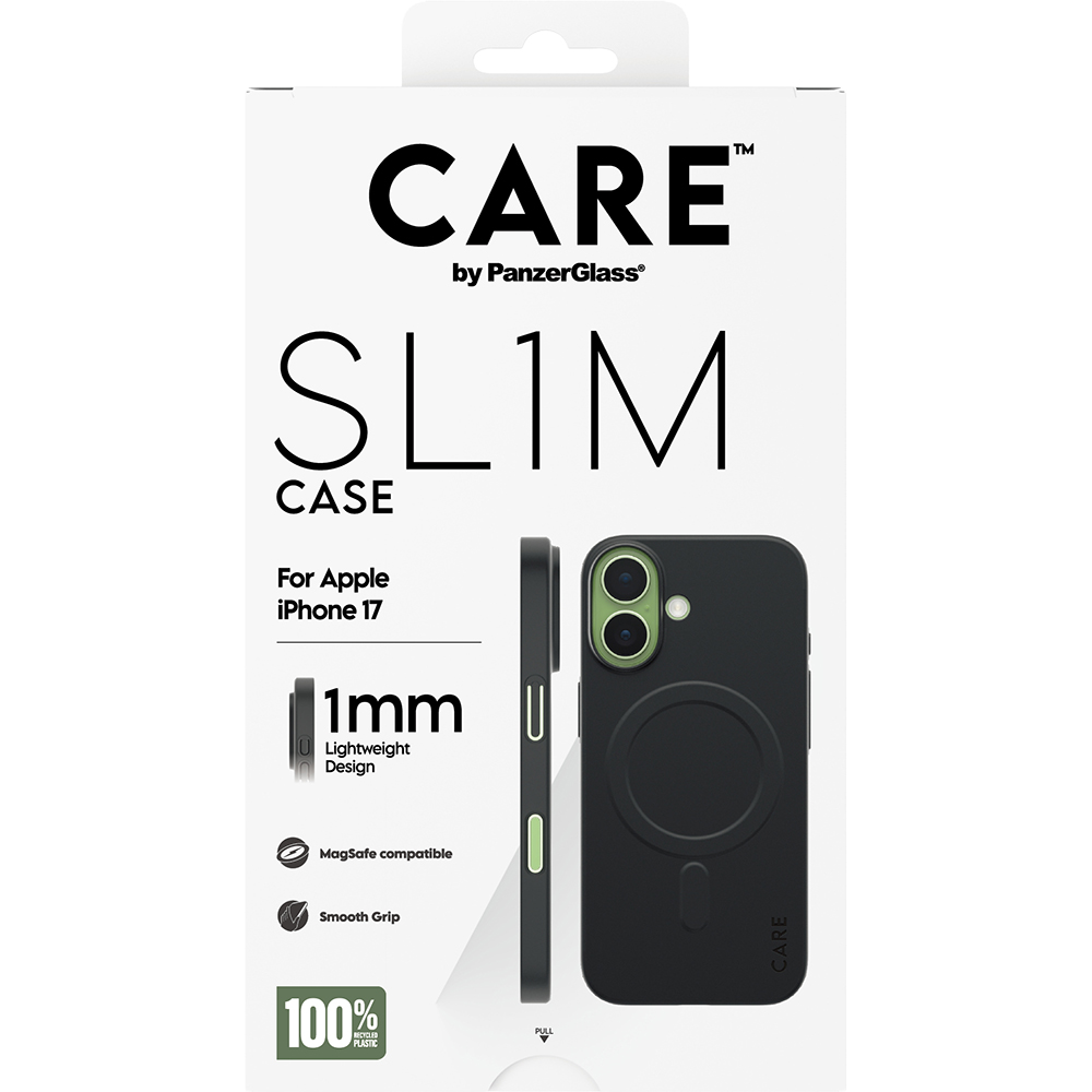 CARE by PanzerGlass SL1M, magnetyczny uchwyt, mocny magnes MagSafe, czarne
