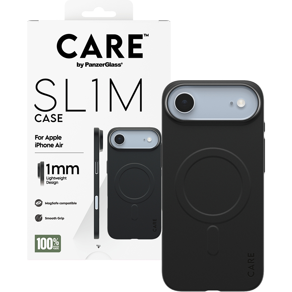 CARE by PanzerGlass SL1M, cienkie etui z pełną ochroną, magnes, czarne