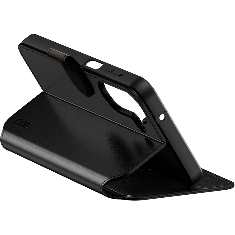 Etui z klapką Care by PanzerGlass Wallet Case with Kickstand do Galaxy A27 5G, czarne