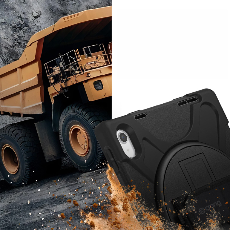 Masywne etui, obudowa Crong Defender Plus do Xiaomi Pad 8, 8 Pro, 7, 7 Pro, czarne