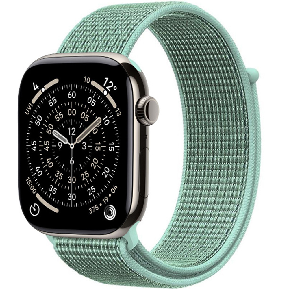 Pasek Crong Nylon do Apple Watch 42/41/40/38 mm, zielony