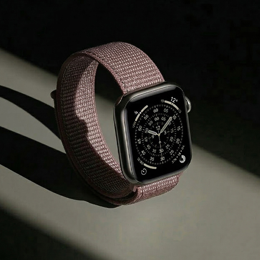 Pasek Crong Nylon do Apple Watch 42/41/40/38 mm, brązowy