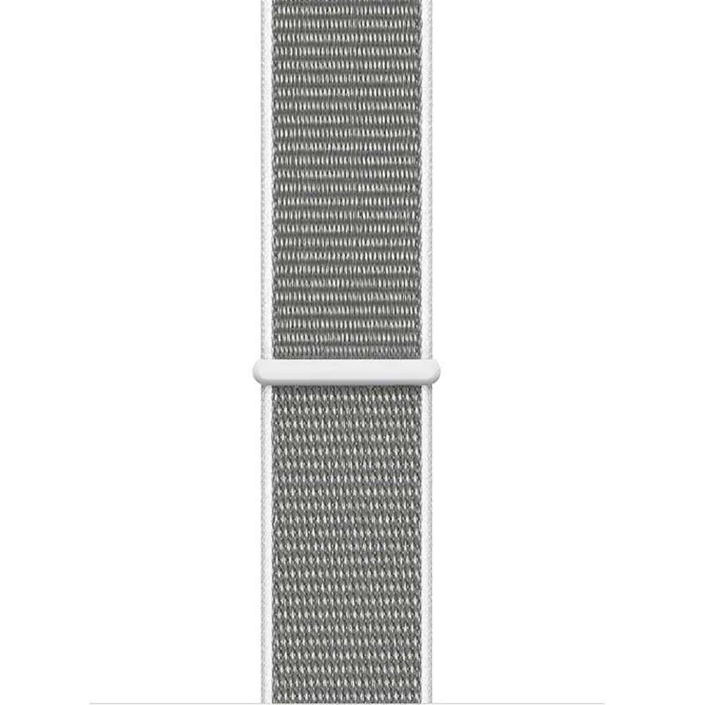 Pasek Crong Nylon do Apple Watch 42/41/40/38 mm, biało-szary