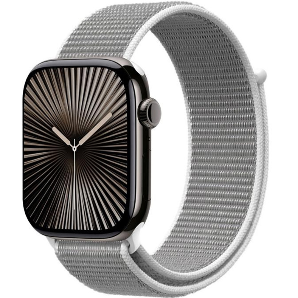 Pasek Crong Nylon do Apple Watch 42/41/40/38 mm, biało-szary