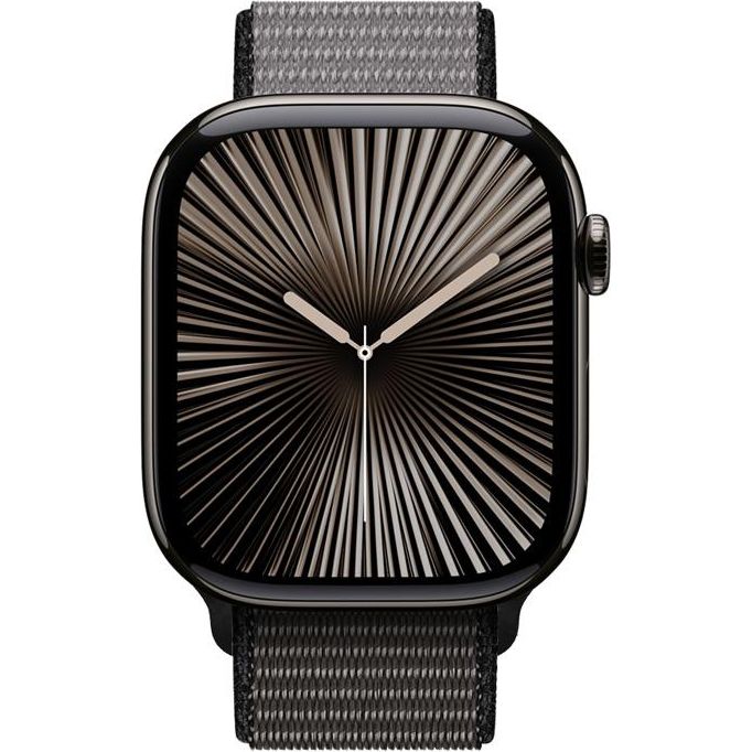 Pasek nylonowy Crong Nylon do Apple Watch 49/46/45/44 mm, czarno-szary