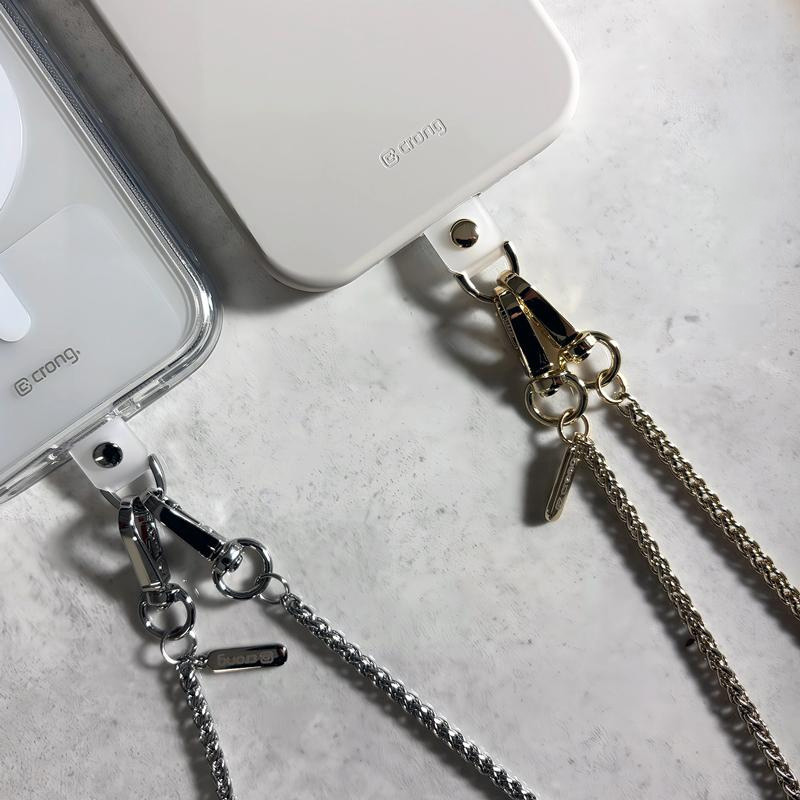 Crong Smyczka na Telefon – Crossbody z karabińczykami złota