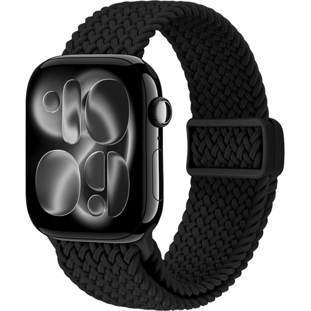 Pasek Crong Wave Band do Apple Watch 42/41/40/38 mm, czarny