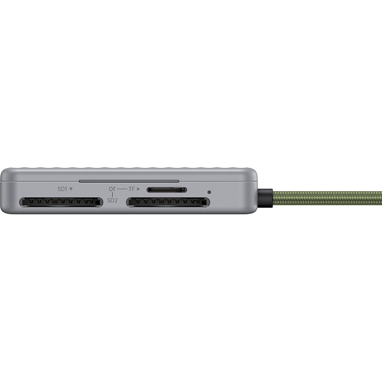 Czytnik kart pamięci UGREEN CM868 USB-C 2× SD 1× TF 170 MB/s, szary