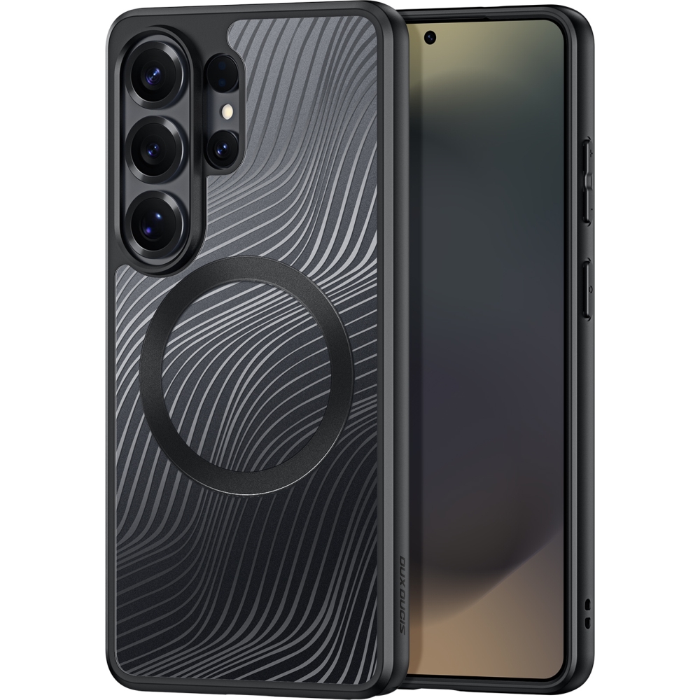Etui Dux Ducis Aimo Mag do Galaxy S26 Ultra, czarno-przezroczyste