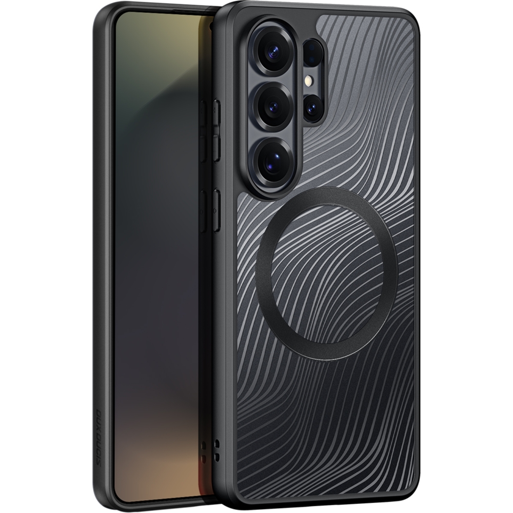 Etui Dux Ducis Aimo Mag do Galaxy S26 Ultra, czarno-przezroczyste