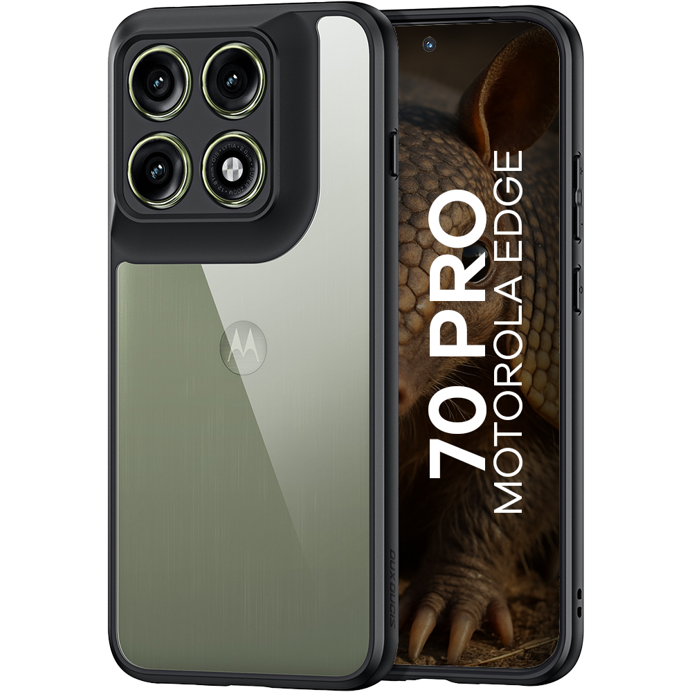 Etui ochronne Dux Ducis AIMO do Motorola Edge 70 Pro, czarno-przezroczyste