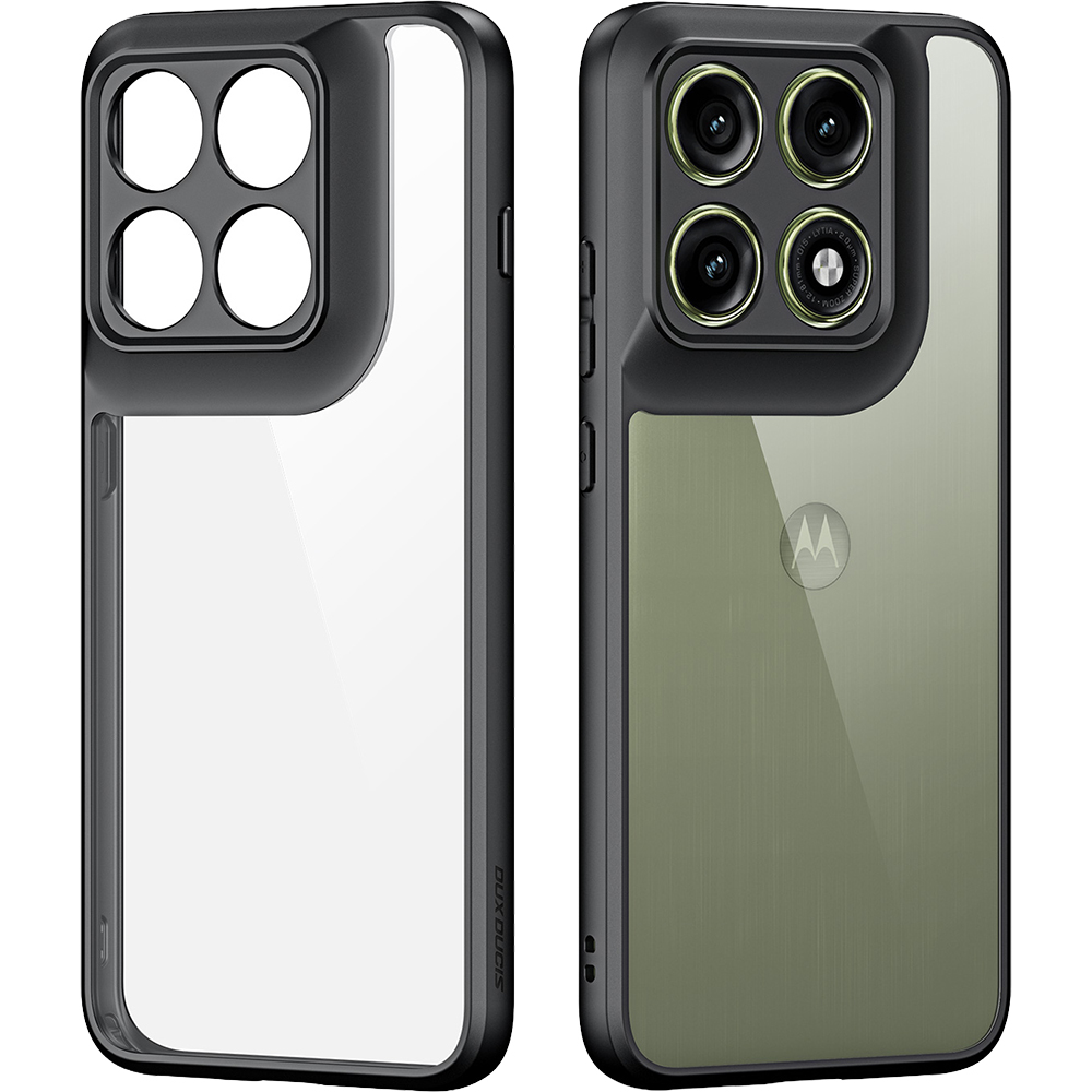 Etui ochronne Dux Ducis AIMO do Motorola Edge 70 Pro, czarno-przezroczyste