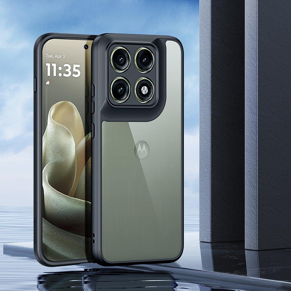 Etui ochronne Dux Ducis AIMO do Motorola Edge 70 Pro, czarno-przezroczyste