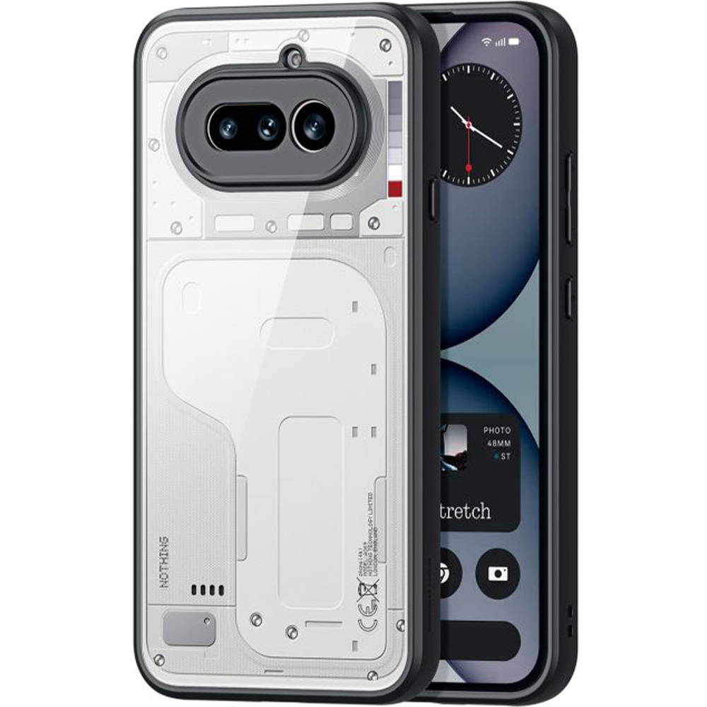 Etui Dux Ducis AIMO do Nothing Phone 4a, przezroczyste z czarną ramką