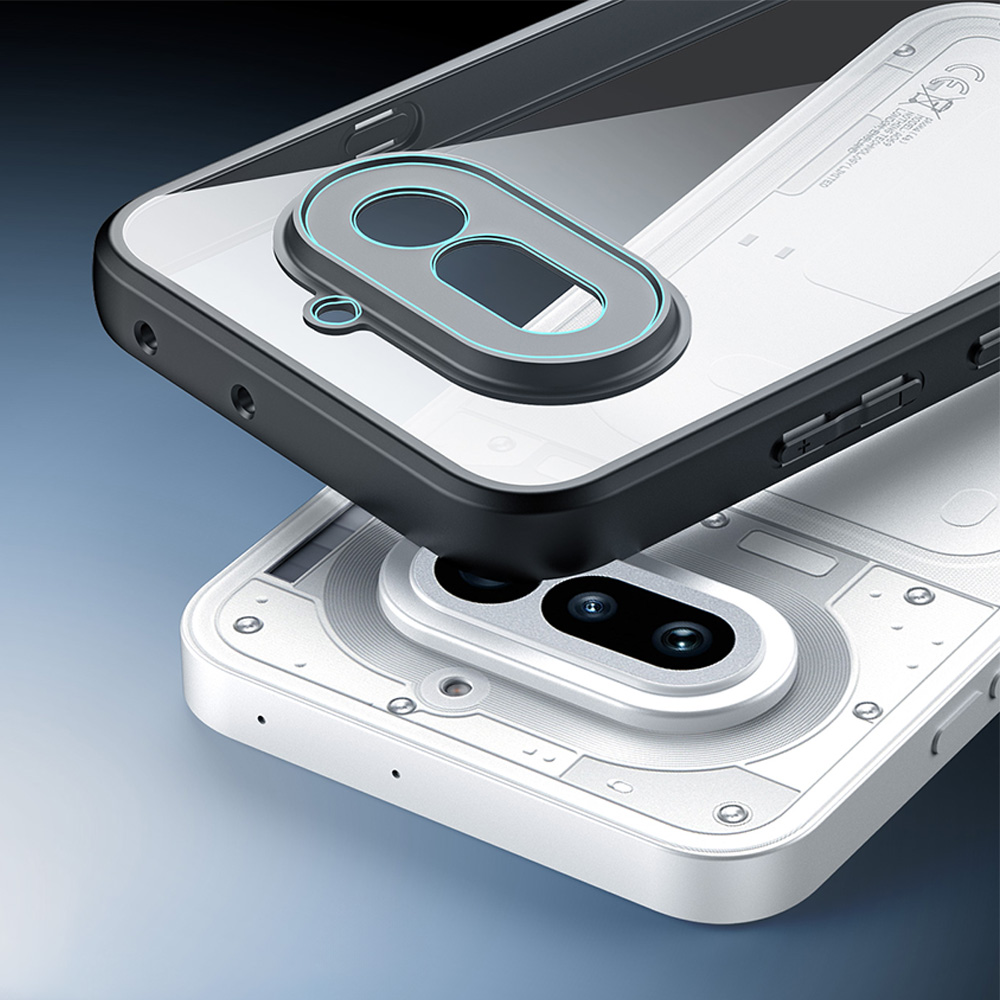 Etui Dux Ducis AIMO do Nothing Phone 4a, przezroczyste z czarną ramką