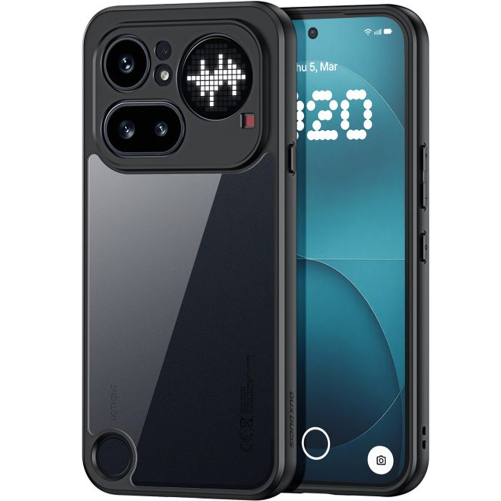 Etui Dux Ducis AIMO do Nothing Phone 4a Pro, przezroczyste z czarną ramką