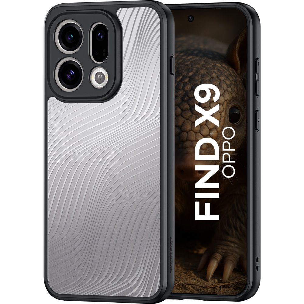 Etui ochronne Dux Ducis AIMO do Oppo Find X9, przezroczyste z czarną ramką