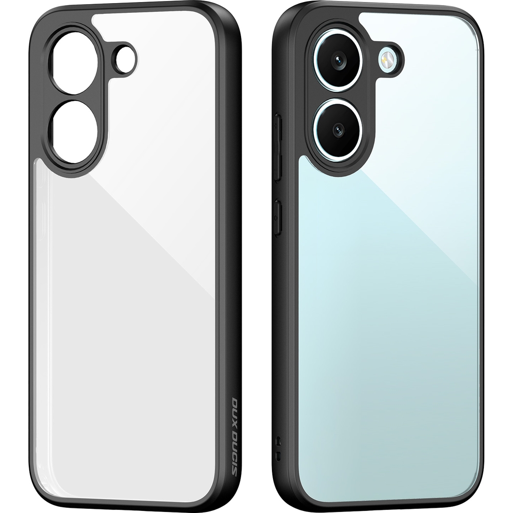 Etui ochronne Dux Ducis AIMO do Xiaomi POCO X8 Pro, przezroczyste z czarną ramką