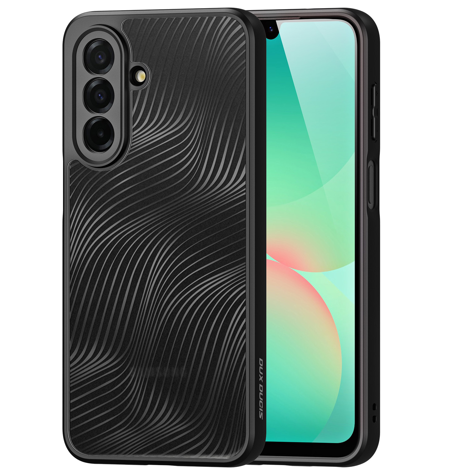 Etui Dux Ducis AIMO do Galaxy A27 5G, przezroczyste z czarną ramką