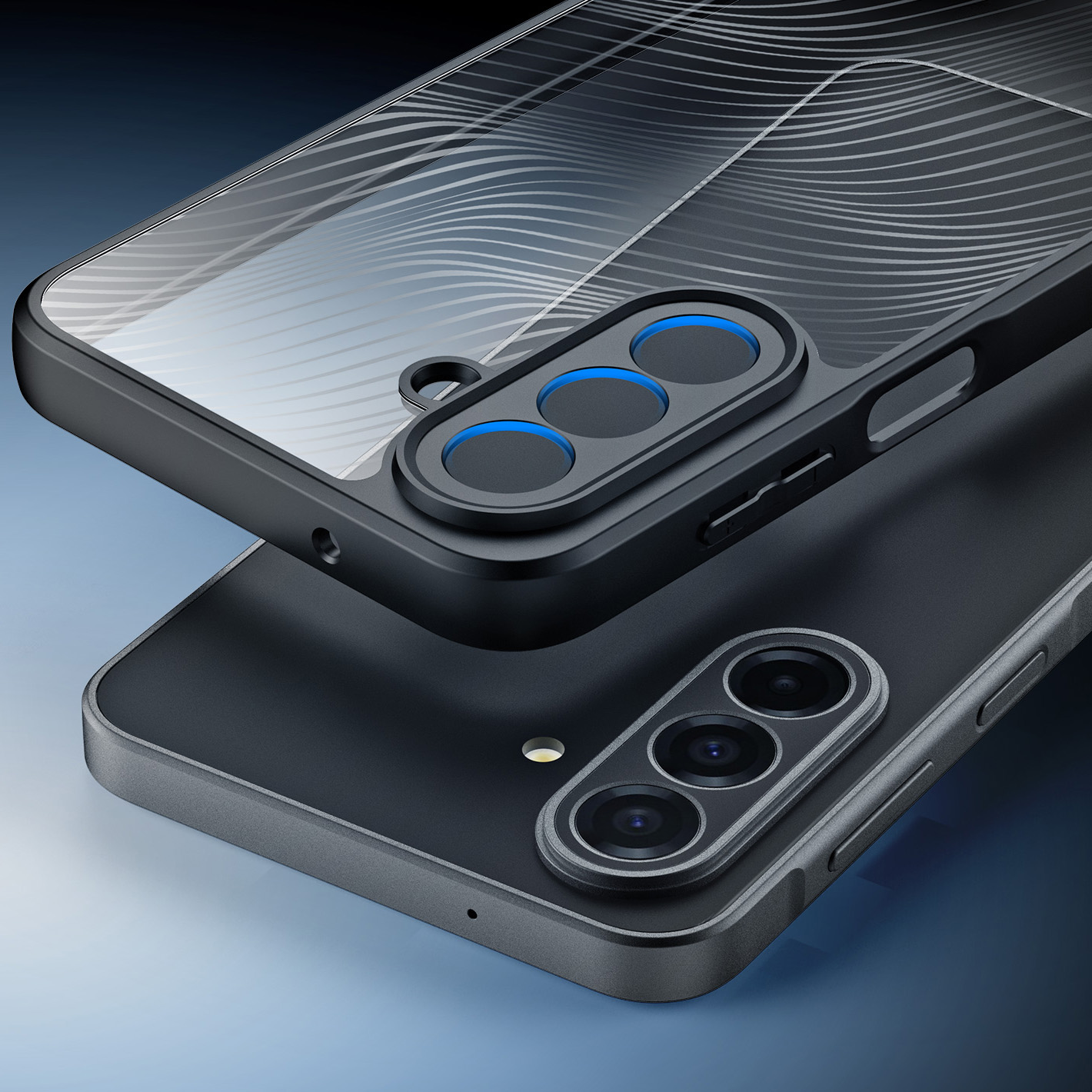 Etui Dux Ducis AIMO do Galaxy A27 5G, przezroczyste z czarną ramką