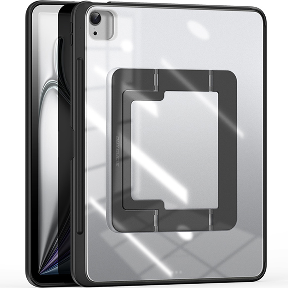Etui z podstawką Dux Ducis Axis do iPad Air 13" 2025 / 2024, przezroczysto-czarne