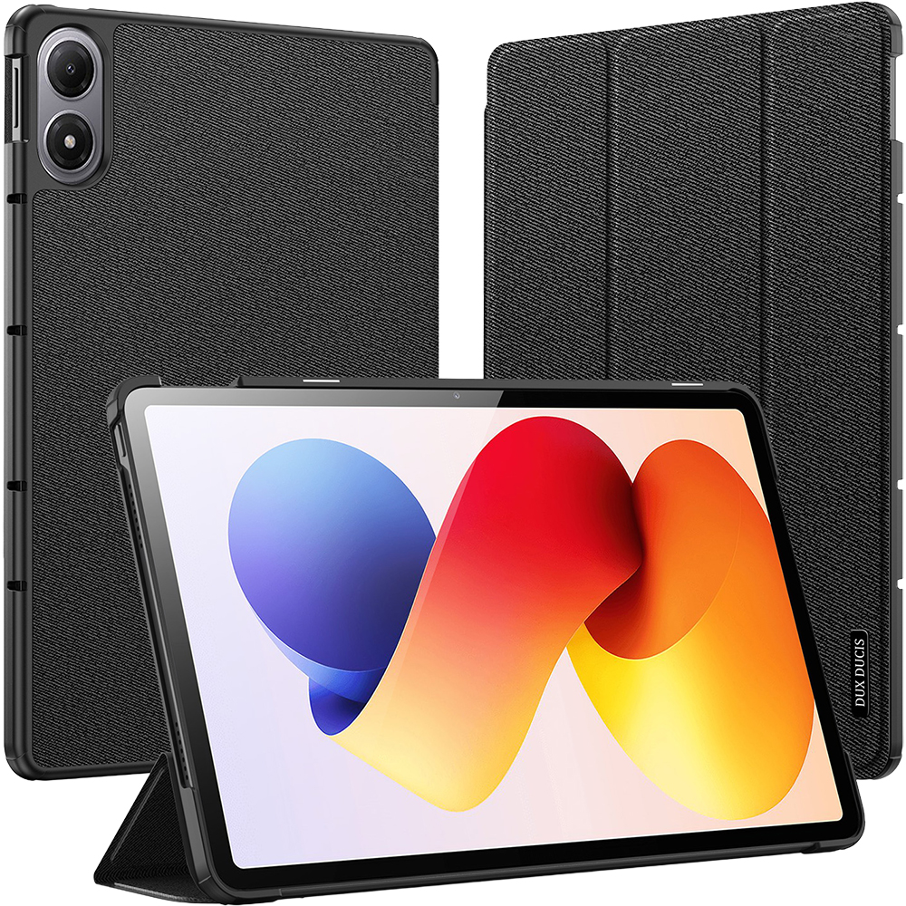 Etui z klapką Dux Ducis Domo do Xiaomi Poco Pad, Redmi Pad Pro / 2 Pro, czarne