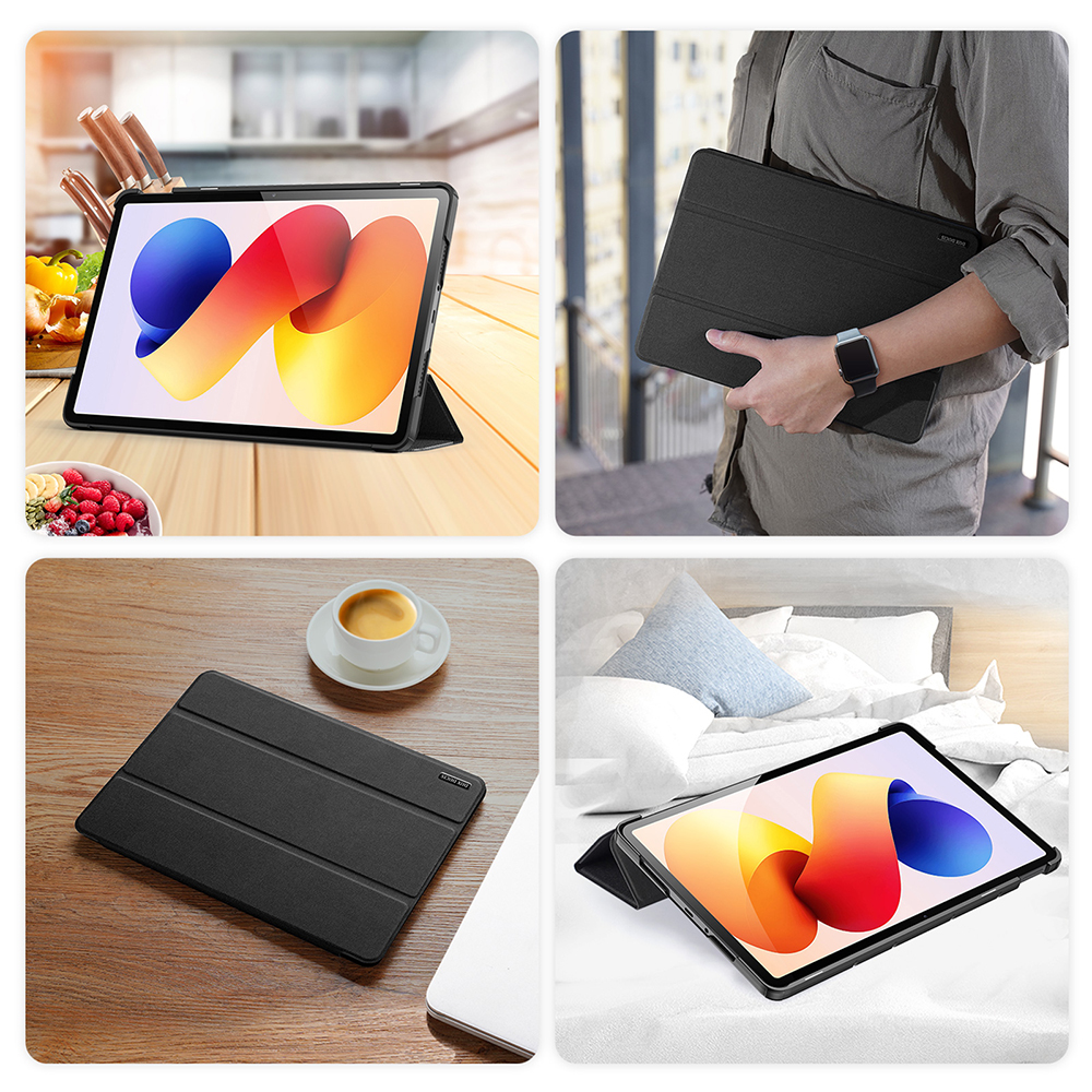 Etui z klapką Dux Ducis Domo do Xiaomi Poco Pad, Redmi Pad Pro / 2 Pro, czarne