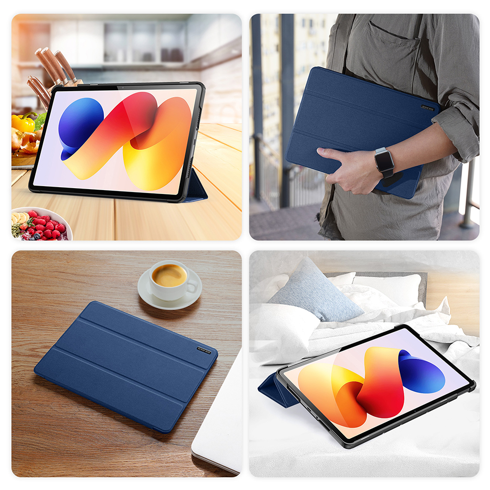 Etui z klapką Dux Ducis Domo do Xiaomi Poco Pad, Redmi Pad Pro / 2 Pro, niebieskie
