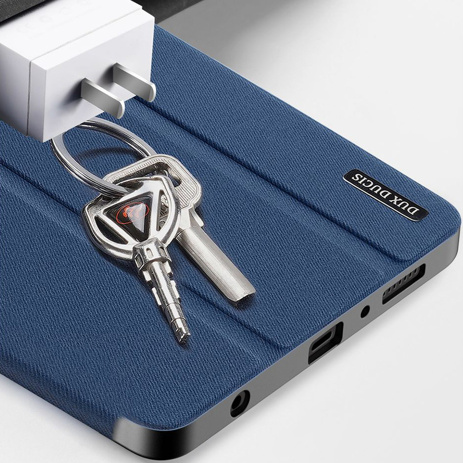 Etui z klapką Dux Ducis Domo do Galaxy Tab A11 / Tab A9, granatowe