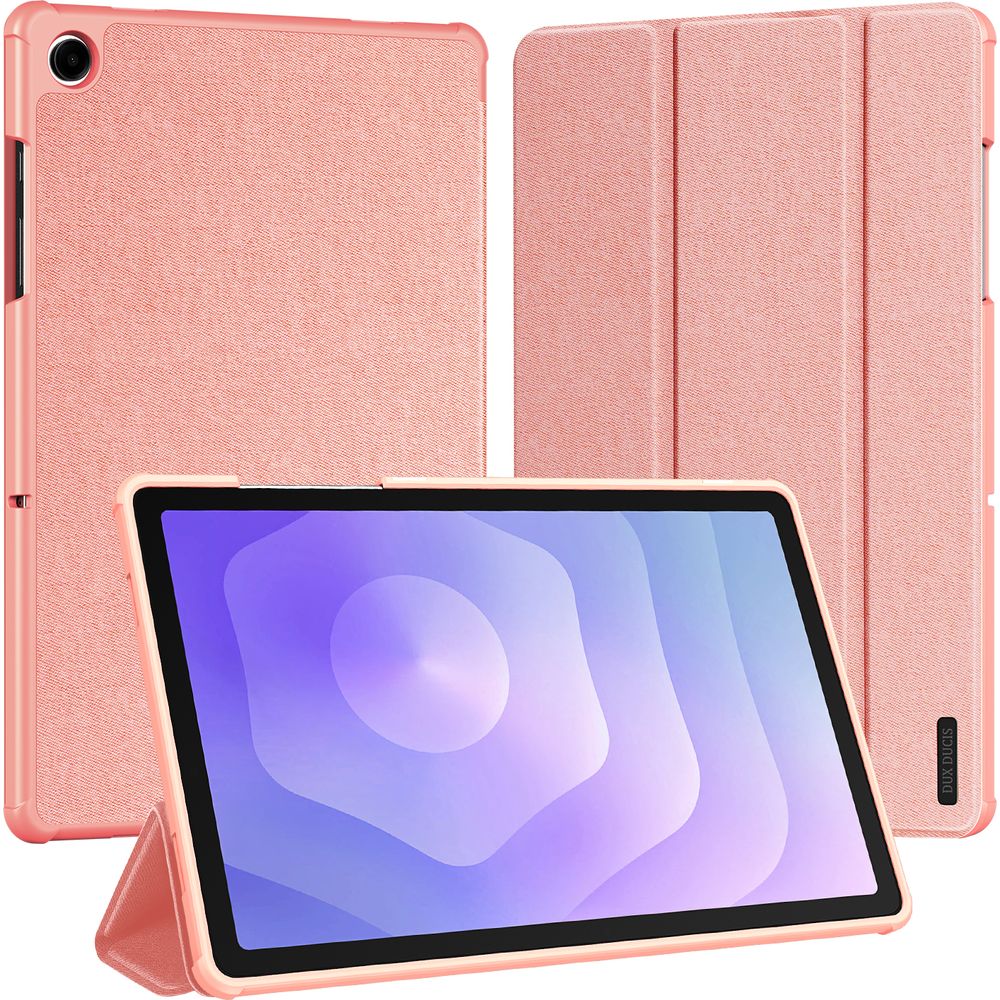 Etui z klapką Dux Ducis Domo do Galaxy Tab A11 Plus / A9 Plus, różowe