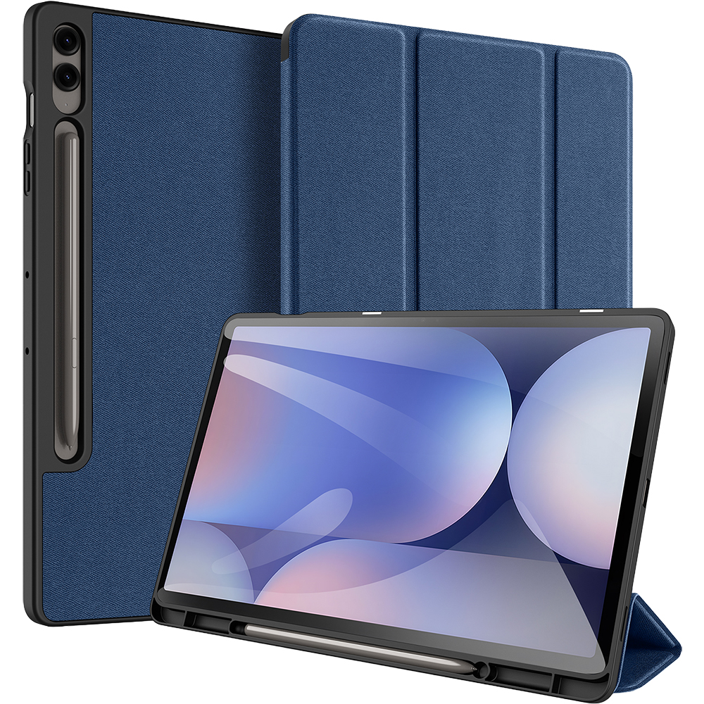 Etui z klapką Dux Ducis Domo do Galaxy Tab S10 Plus/S9 Plus/S9 FE Plus, granatowe