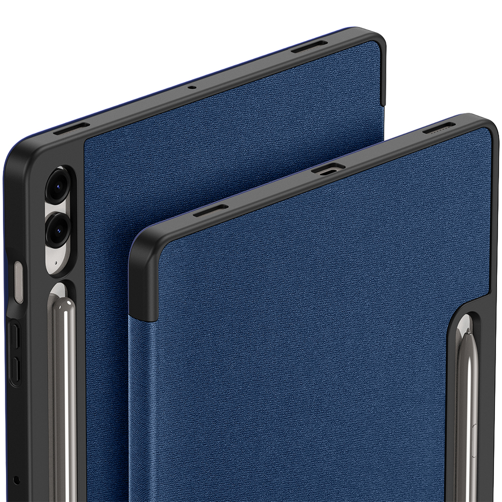 Etui z klapką Dux Ducis Domo do Galaxy Tab S10 Plus/S9 Plus/S9 FE Plus, granatowe
