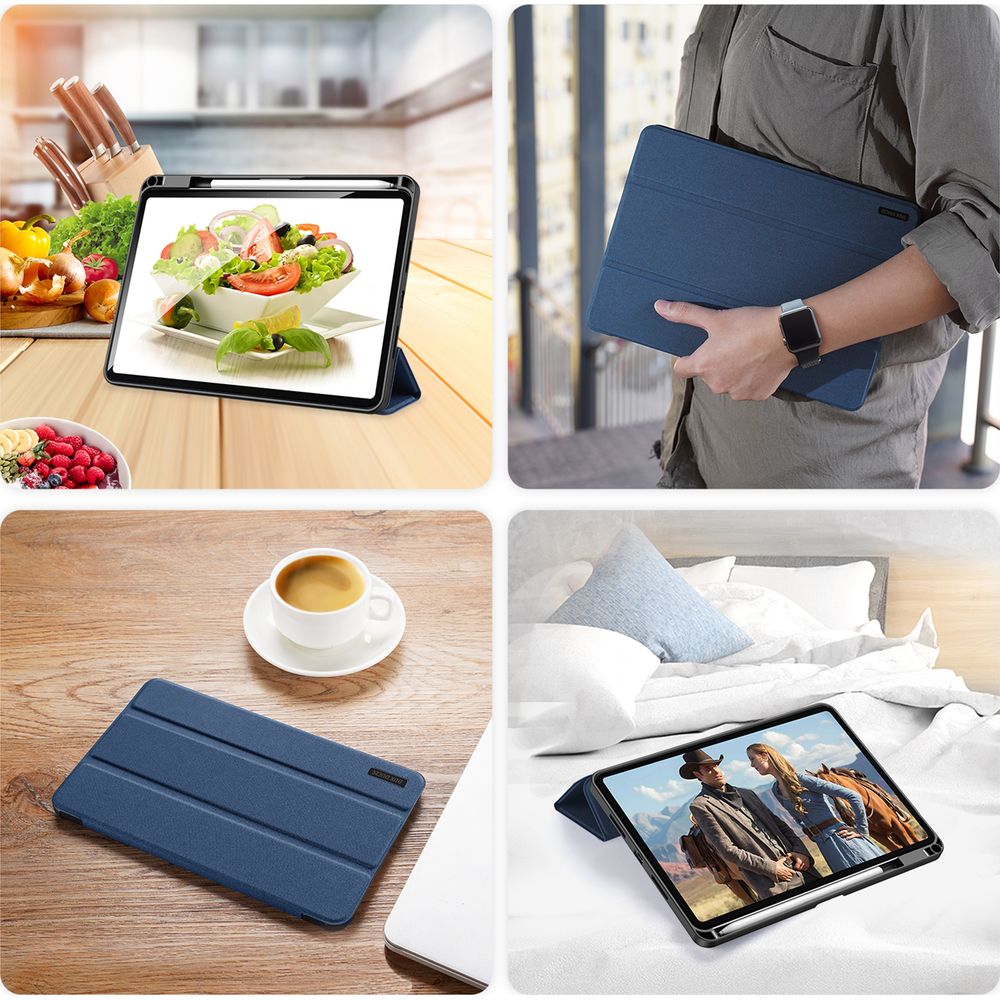 Etui z klapką Dux Ducis Domo do Xiaomi Pad 8 / 8 Pro / 7 / 7 Pro, granatowe