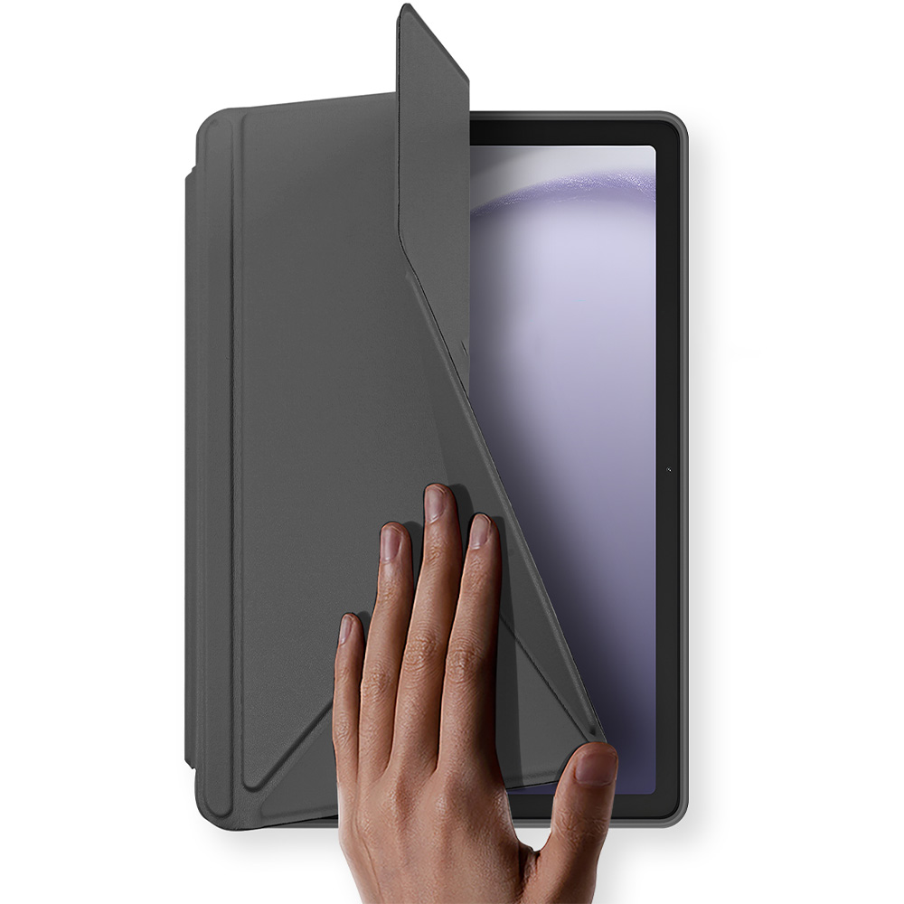 Etui z klapką Dux Ducis Magi do Galaxy Tab A11 Plus / A9 Plus, przezroczysto-szare