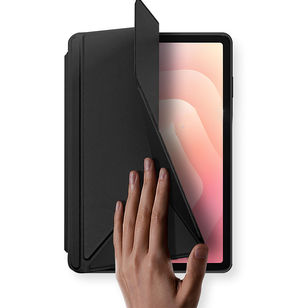 Etui z klapką Dux Ducis Magi do Galaxy Tab S11, przezroczysto-czarne